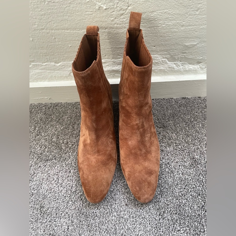 J Crew Brown Suede Ankle Boots